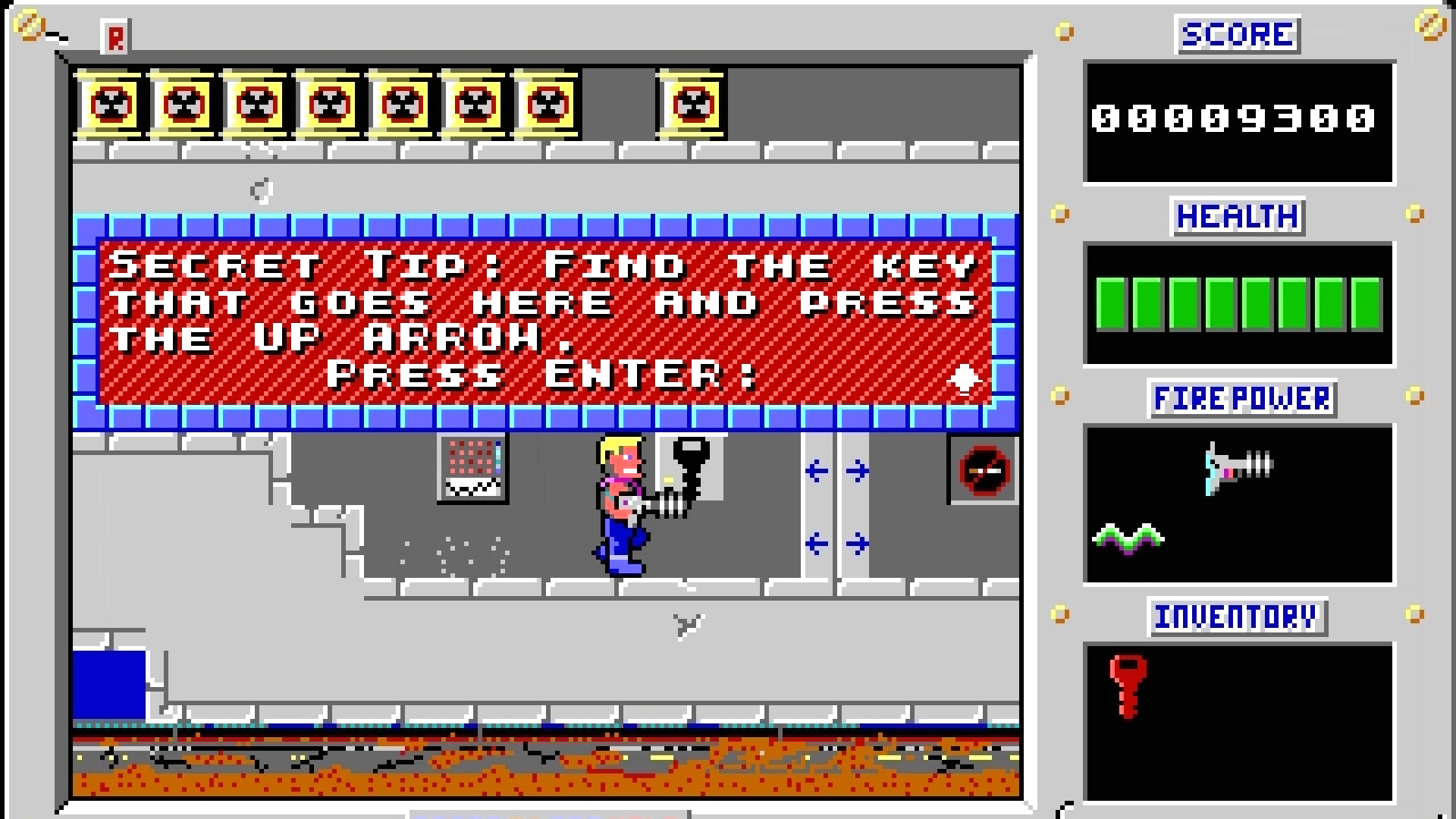 Duke Nukem 1 hints